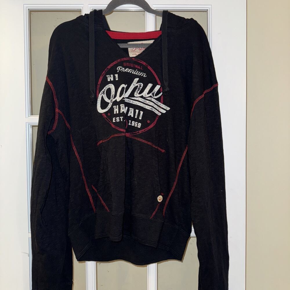 Premium 51 Red Thread Series, Hoodie, XL, Oahu, Hawaii Logo & "1959" Black